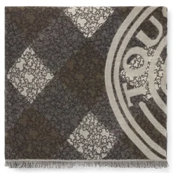 Lenço Kaos Mini Stamp Jacquard castanho