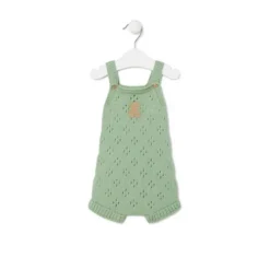 Macacão curto de malha de bebé Tricot bruma