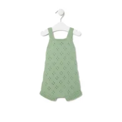 Macacão curto de malha de bebé Tricot bruma