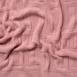 Manta de bebé Nilo logótipo TOUS cor-de-rosa
