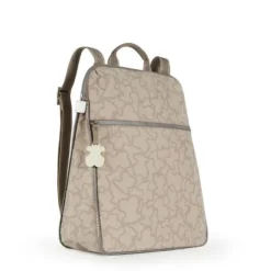 Mochila Kaos New Colores em Nylon na cor pedra