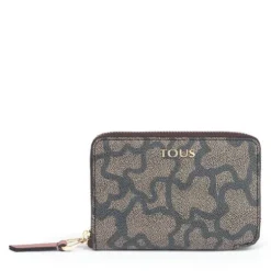 Pequena Carteira Kaos Icon Multi Preto - Rosa
