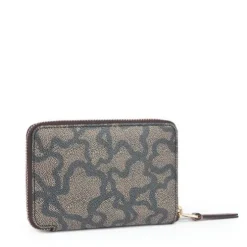 Pequena Carteira Kaos Icon Multi Preto - Rosa