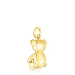 Pingente Teddy Bear em prata vermeil e pedras preciosas