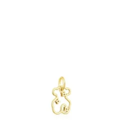 Pingente urso Tsuri em ouro e pedras preciosas