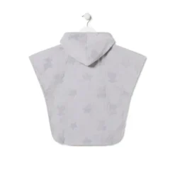 Poncho de tecido atoalhado Rus MS Cinzento