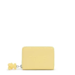 Porta-moedas amarelo-claro TOUS Brenda