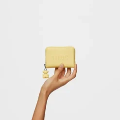 Porta-moedas amarelo-claro TOUS Brenda