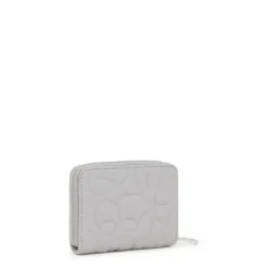 Porta-moedas em pele cinzento TOUS Greta