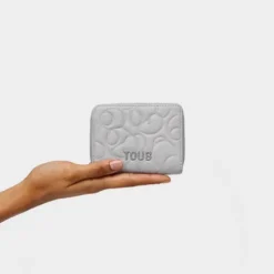 Porta-moedas em pele cinzento TOUS Greta