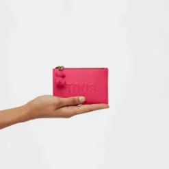 Porta-moedas/porta-cartões fúcsia TOUS Brenda