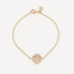 Pulseira ATELIER Rosa de Abril em Ouro com Diamantes