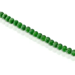 Pulseira banhada a ouro 18 K sobre prata e quartzito verde Hold Oval