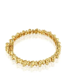 Pulseira corrente banhada a ouro de 18 K sobre prata e motivos urso Bold Bear