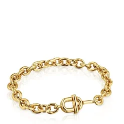 Pulseira corrente com banho de ouro de 18 K sobre prata TOUS MANIFESTO
