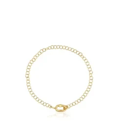 Pulseira corrente em ouro Hold Oval