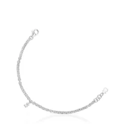 Pulseira corrente em prata Bold Bear