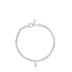 Pulseira corrente em prata Bold Bear