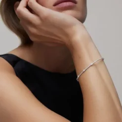 Pulseira em ouro branco com diamantes TOUS ATELIER