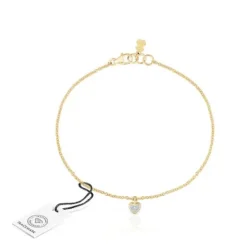 Pulseira em ouro e diamantes motivo coração San Valentín
