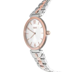 Relógio analógico com bracelete em aço e aço IPRG rosado S-Band