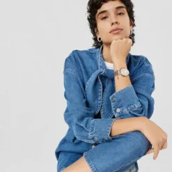 Relógio analógico com bracelete em aço e aço IPRG rosado S-Band