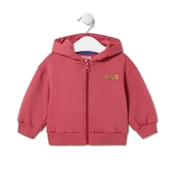 Sweatshirt com capuz Bold Bear Casual grená
