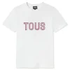 T-shirt de manga curta rosa TOUS Bear Faceted M