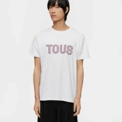 T-shirt de manga curta rosa TOUS Bear Faceted M