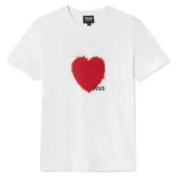 T-shirt de manga curta vermelha TOUS Motifs Spray M