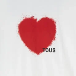 T-shirt de manga curta vermelha TOUS Motifs Spray M