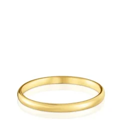 Anel aliança de casamento em ouro meia cana 2 mm TOUS Alianças