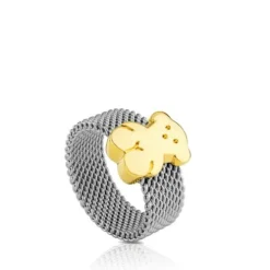 Anel Mesh em Ouro