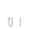 Brincos de argola curtos em prata 18,2 mm TOUS Basics
