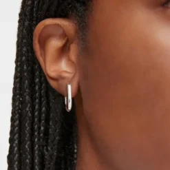 Brincos de argola curtos em prata 18,2 mm TOUS Basics
