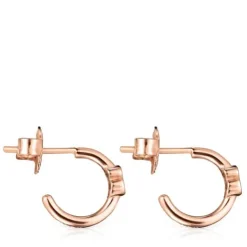 Brincos Motif em Prata Vermeil rosa com Espinélios
