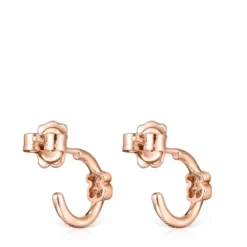 Brincos Motif em Prata Vermeil rosa com Espinélios