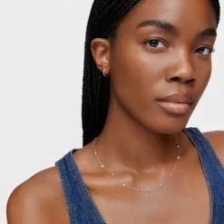 Colar curto em ouro branco com diamantes, pérolas cultivadas e motivos TOUS Grain
