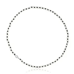 Colar em nylon preto com pérolas cultivadas de 50 cm TOUS MANIFESTO