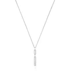 Colar em prata com placa retangular TOUS Bear Row