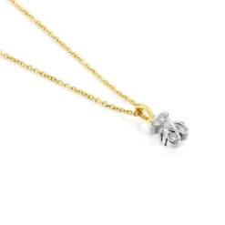Colar TOUS Puppies em Ouro branco e Diamantes