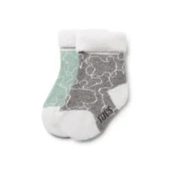 Conjunto de 2 pares de peúgas de bebé SSocks verde