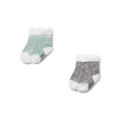 Conjunto de 2 pares de peúgas de bebé SSocks verde