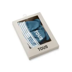 Conjunto de bebé de gorro e luvas Classic azul
