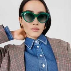 Óculos de sol verdes Butterfly