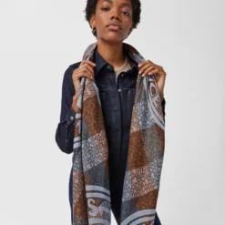 Foulard Kaos Mini Stamp em jacquard multicolor