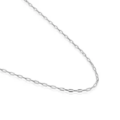 Gargantilha em prata com argolas ovais 50 cm TOUS Basics