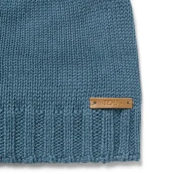Gorro com nó de bebé Tricot azul
