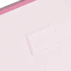 Mala Duffle pequena em pele rosa-escuro TOUS Miranda