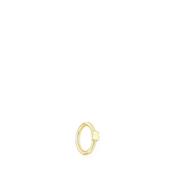 Piercing de orelha TOUS Basics com urso em ouro